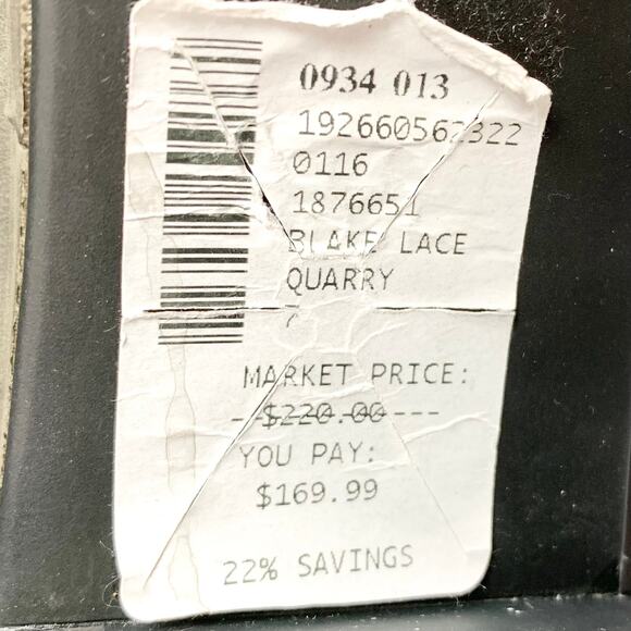 Sorel Blake Lace Quarry Hiker Boots Waterproof EVA Footbed Stacked Heel Size 7 - Picture 8 of 11